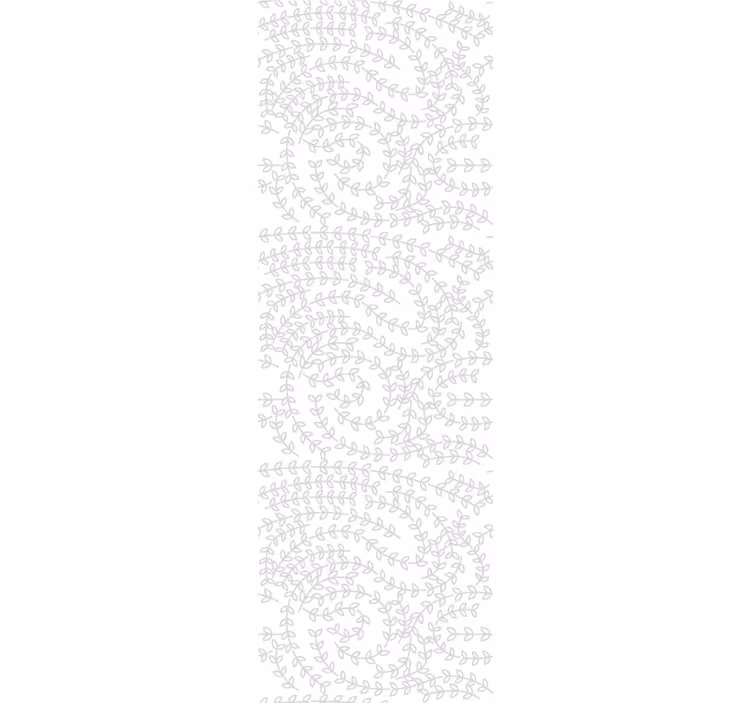 Carta da parati foglie motivi di linee intricate - TenStickers