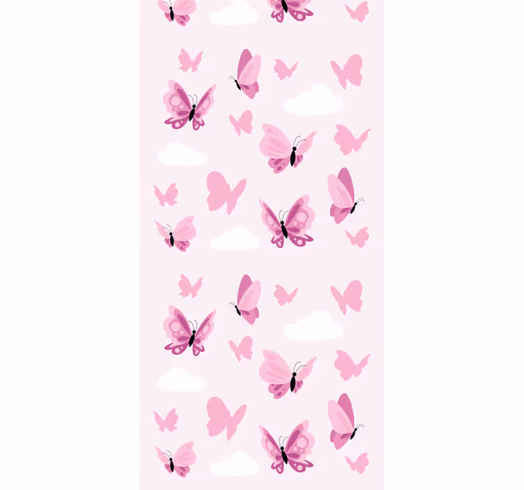Carta da parati farfalle farfalle svolazzanti - TenStickers