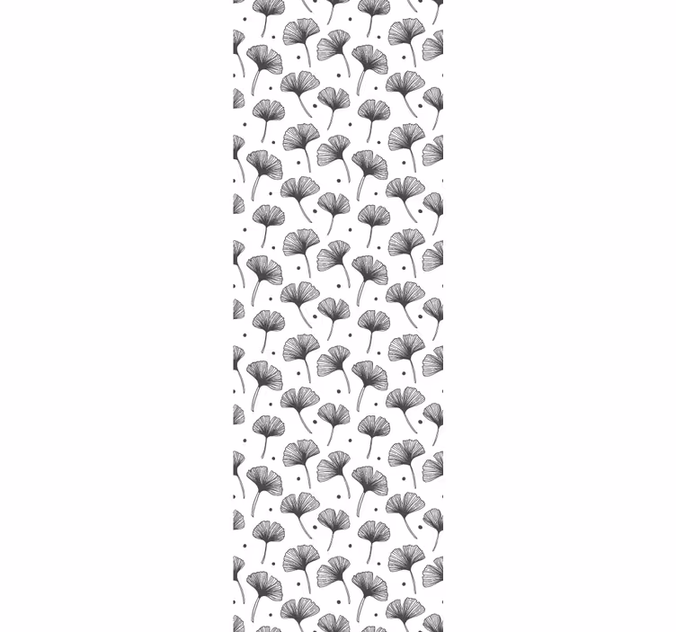 Carta da parati foglie modello ginkgo biloba - TenStickers