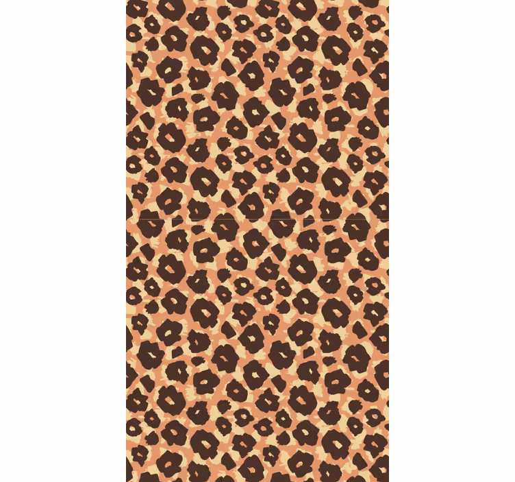 Carta da parati leopardata motivo leopardato maculato - TenStickers