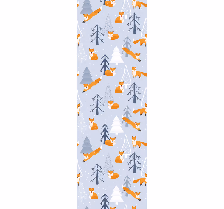 Carta da parati animali scena della volpe della foresta - TenStickers
