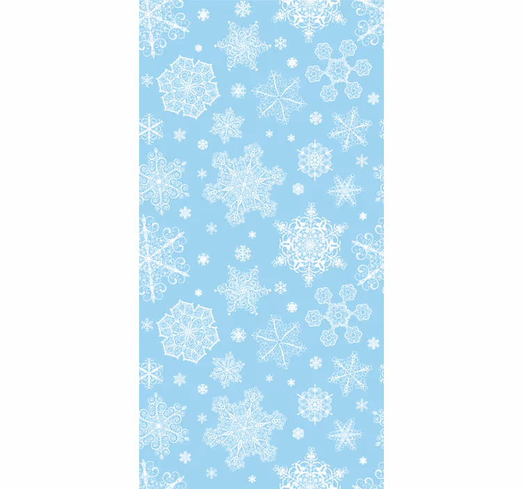 Carta da parati natalizia eleganza del fiocco di neve - TenStickers
