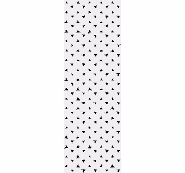 Carta da parati geometrica motivo bianco e nero - TenStickers