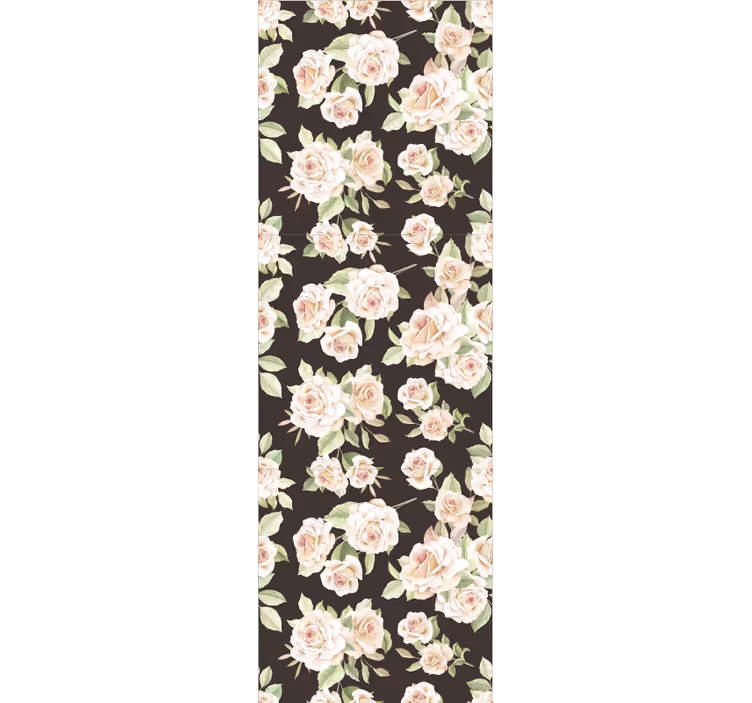 Carta da parati floreale rose in fiore - TenStickers