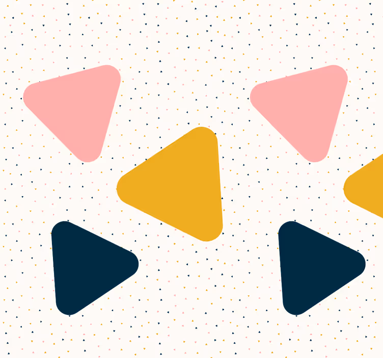 Carta da parati triangoli design geometrico moderno - TenStickers