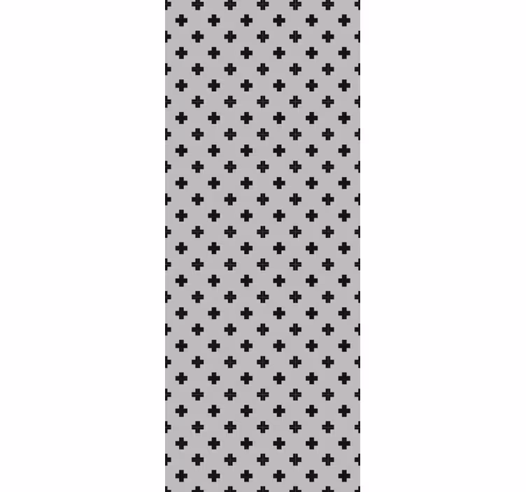 Carta da parati geometrica motivo a croce - TenStickers