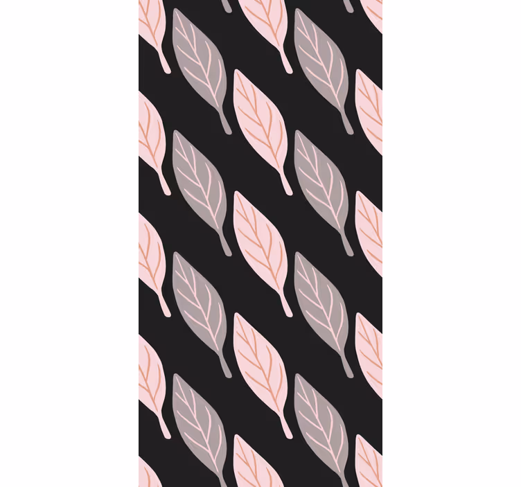 Carta da parati foglie elegante motivo a fogliame - TenStickers