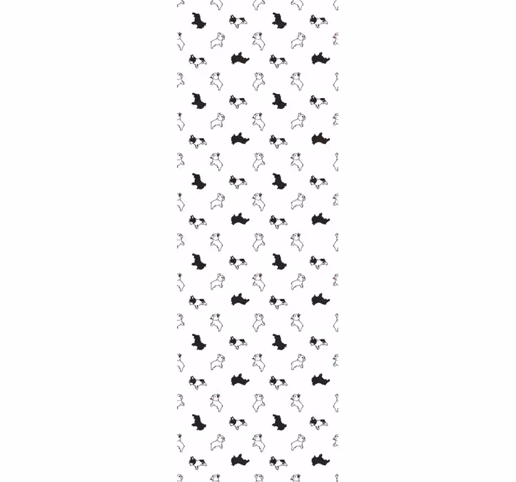 carta da parati cani modello di schizzi di cucciolo - TenStickers