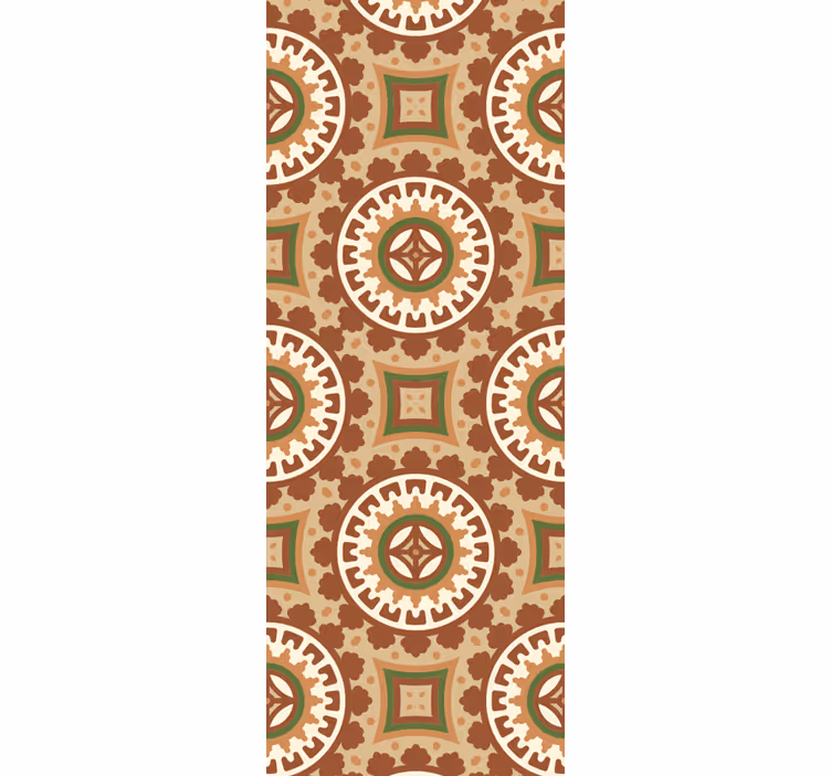 Carta da parati effetto piastrelle ornamentale geometrico - TenStickers