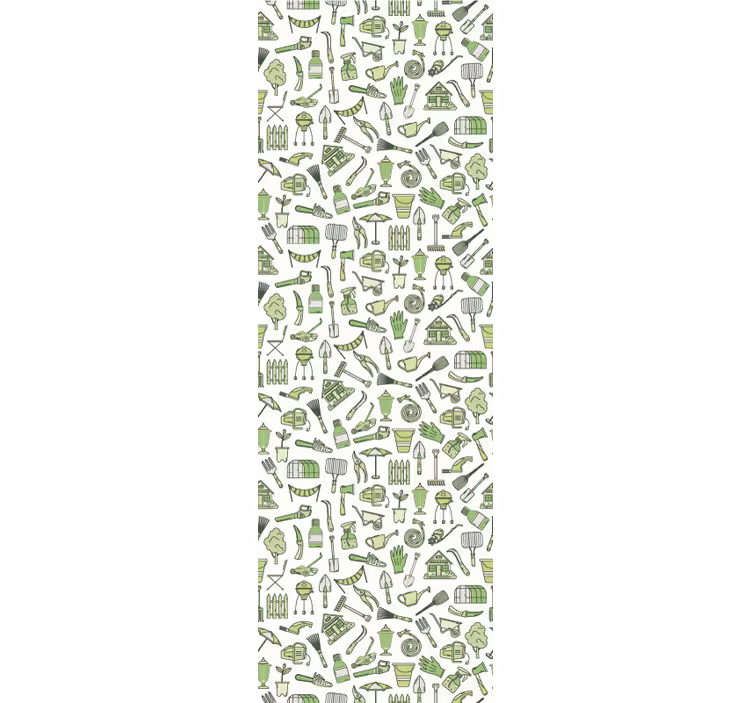 Carta da parati verde tema giardinaggio urbano - TenStickers