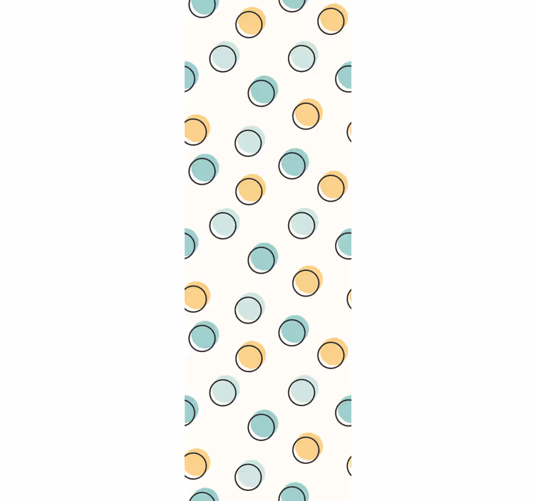 Carta da parati pois motivo circolare - TenStickers