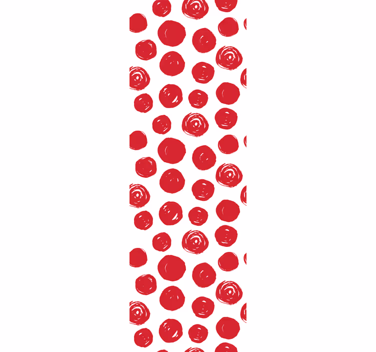 Carta da parati floreale motivo a punti floreali - TenStickers