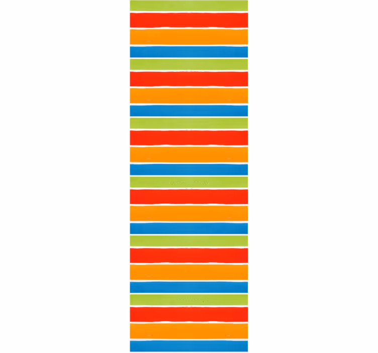 Carta da parati a righe strisce multicolori - TenStickers