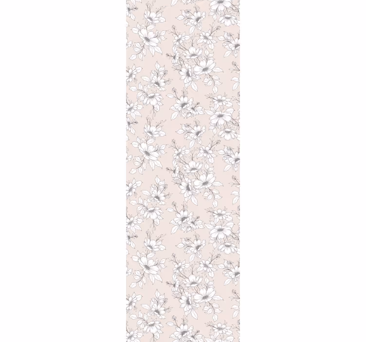 Carta da parati floreale elegante composizione beige - TenStickers