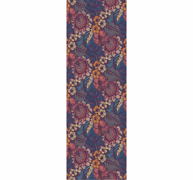 Carta da parati floreale motivo botanico vintage - TenStickers