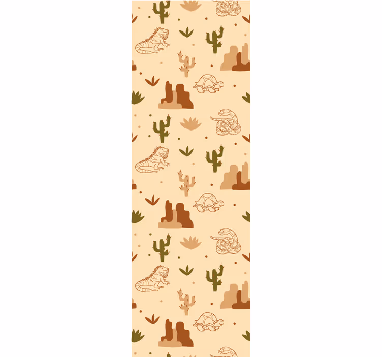 Carta da parati animali tema della fauna del deserto - TenStickers