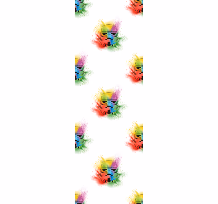 Carta da parati artistica illustrazione di scarabeo colorato - TenStickers