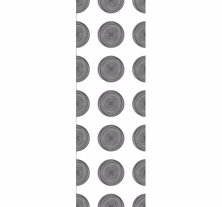 Carta da parati texture motivi circolari in legno - TenStickers