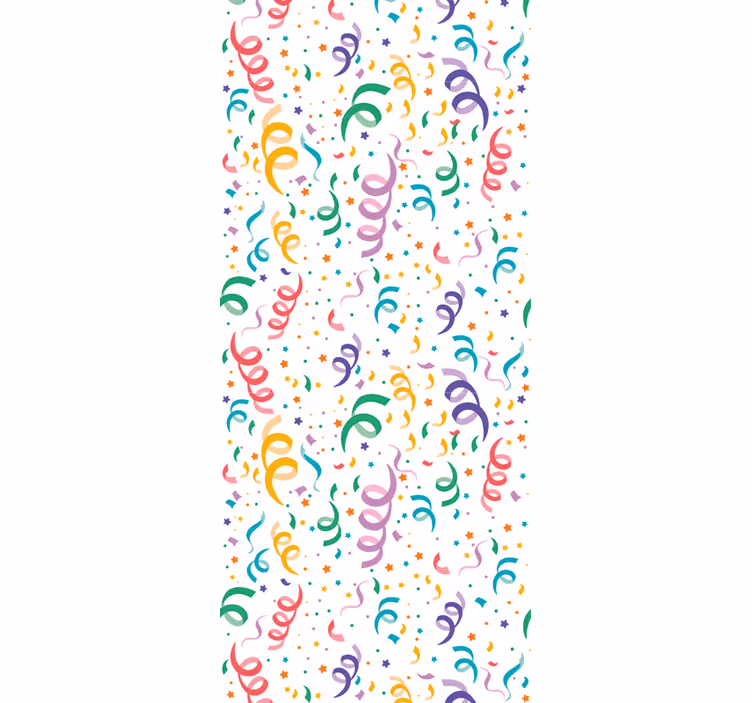 Carta da parati neonato disegno di coriandoli festivi - TenStickers