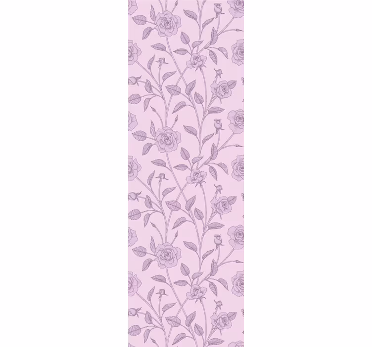 Carta da parati floreale motivo lavanda - TenStickers