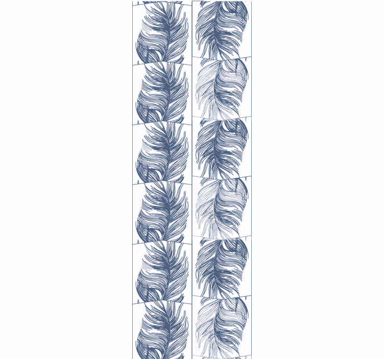 Carta da parati foglie fogliame piumato - TenStickers