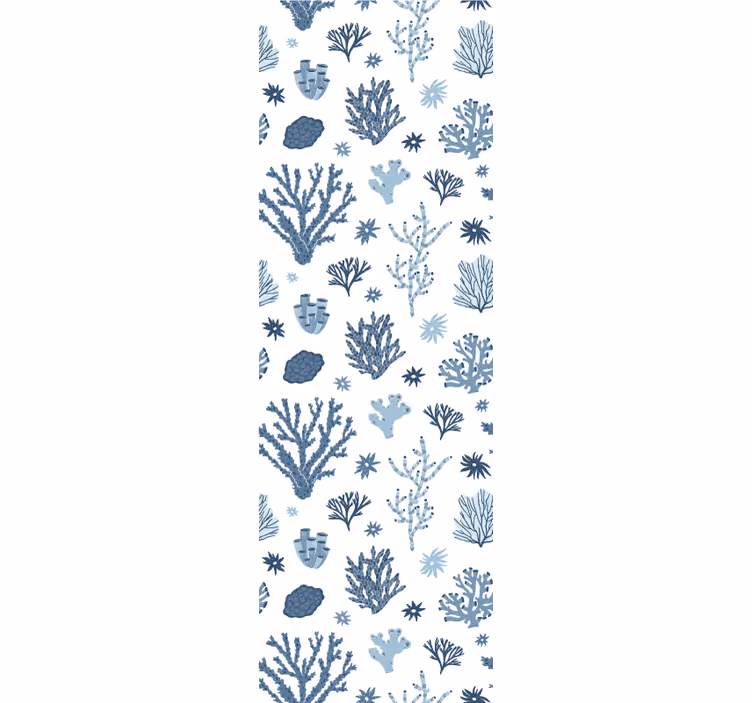 Carta da parati natura modelli di flora oceanica - TenStickers