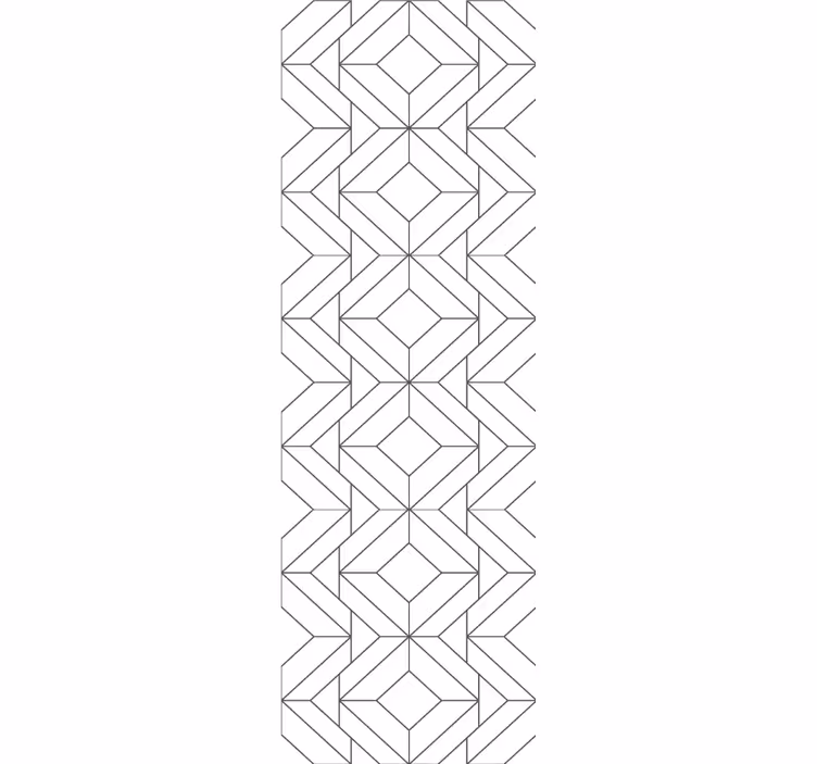 Carta da parati geometrica elementi moderni modellati - TenStickers