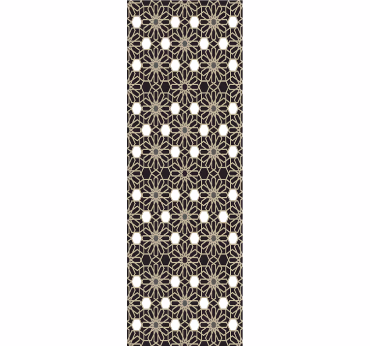 Carta da parati effetto piastrelle tema floreale geometrico - TenStickers