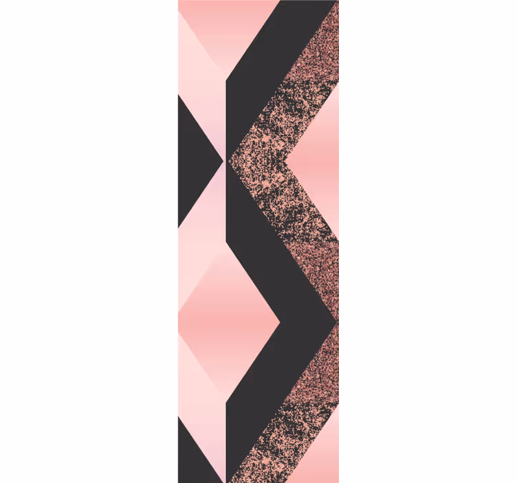 Carta da parati geometrica modello astratto rosa - TenStickers