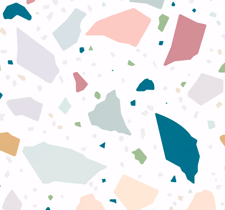 carta da parati cucina terrazzo geometrico colorato - TenStickers
