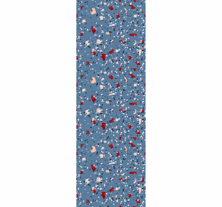 Carta da parati moderna texture imitazione terrazzo blu - TenStickers