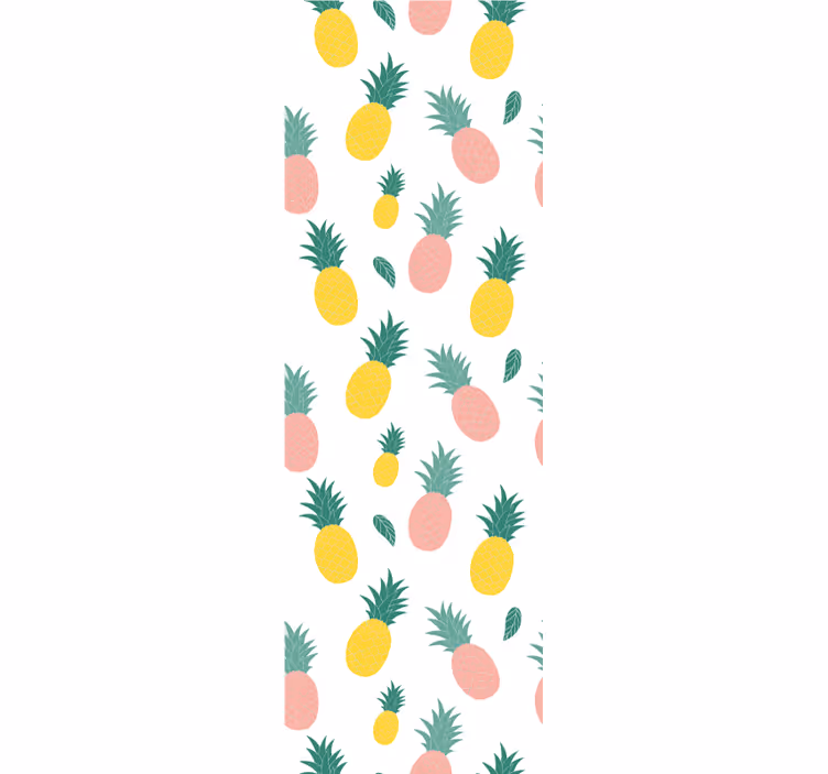 carta da parati cucina motivo ananas tropicale - TenStickers