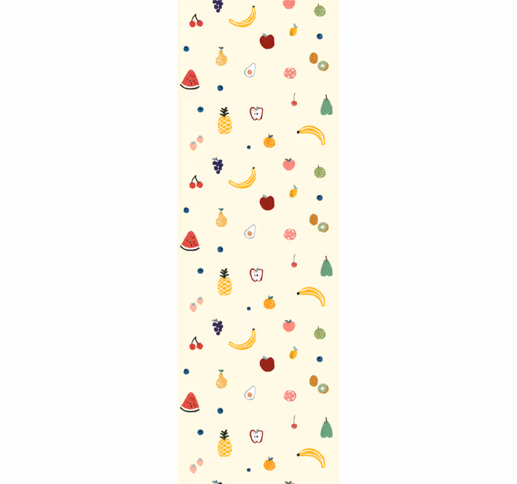 carta da parati cucina disegno del modello di frutta - TenStickers