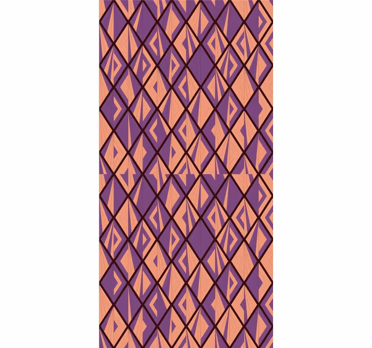 Carta da parati geometrica forme di diamante eleganti - TenStickers