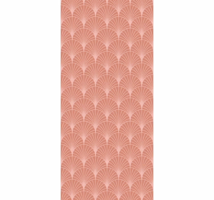 Carta da parati artistica eleganti forme a ventaglio - TenStickers