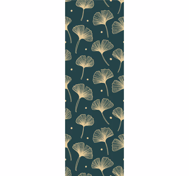 Carta da parati foglie esposizione elegante - TenStickers