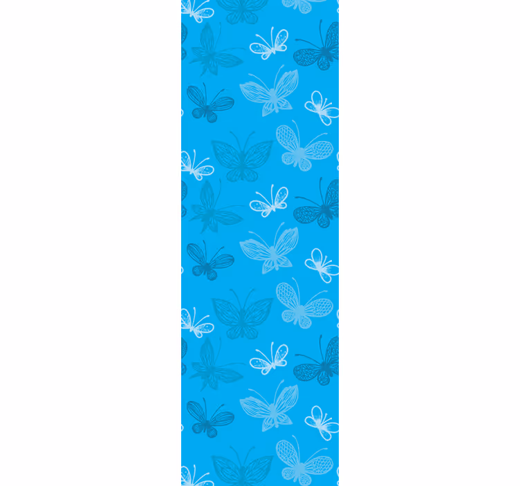 Carta da parati farfalle modello volante blu - TenStickers