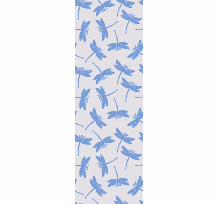 Carta da parati animali modello libellula blu - TenStickers