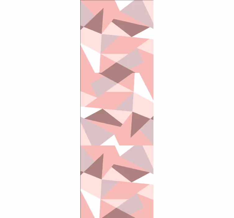 Carta da parati geometrica motivi rosa strutturati - TenStickers