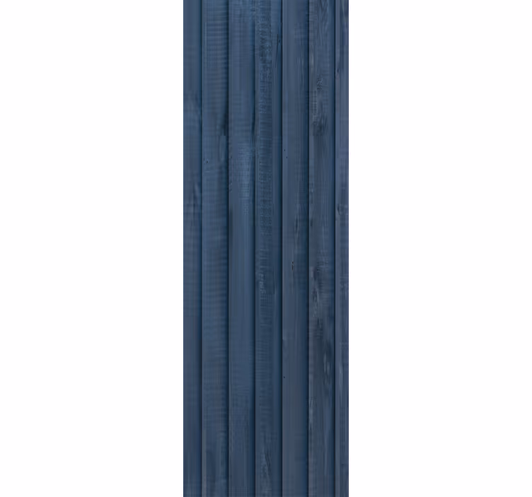 Carta da parati effetto legno tavole blu grezze - TenStickers