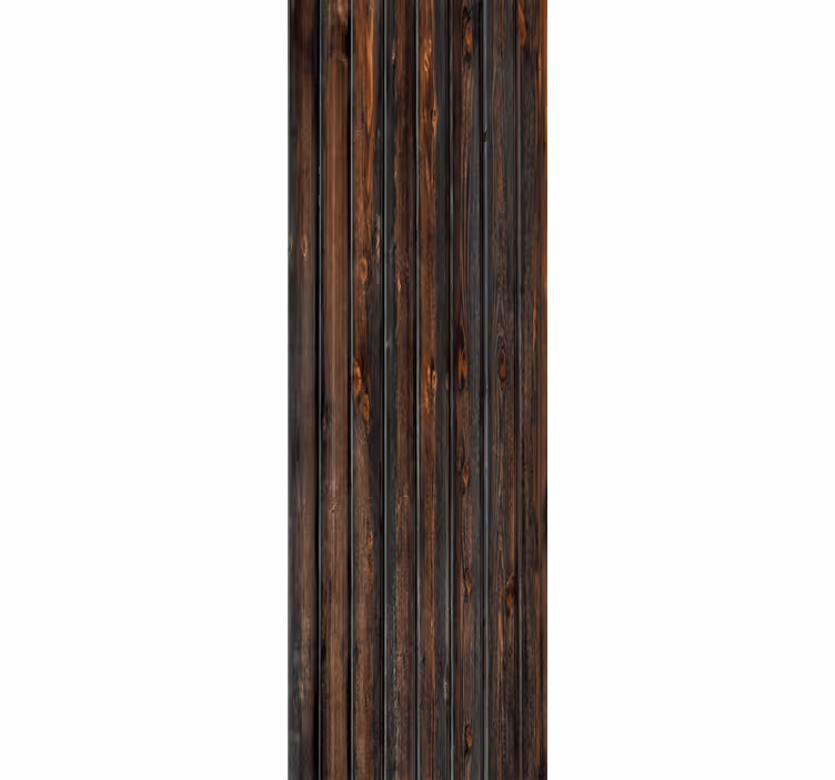 Carta da parati effetto legno pannelli marroni eleganti - TenStickers