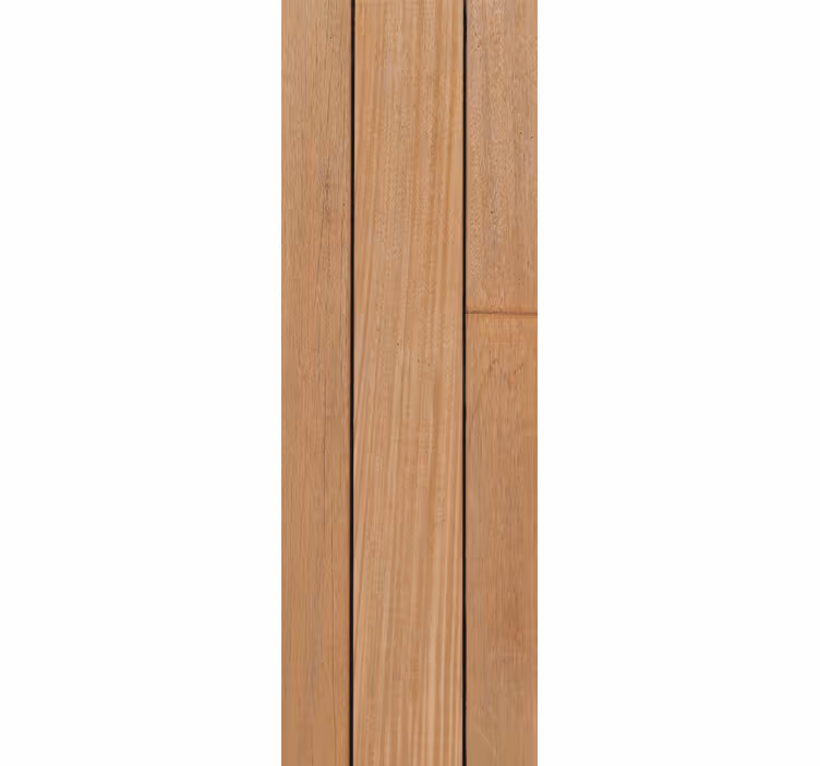 Carta da parati effetto legno assi semplici marroni - TenStickers