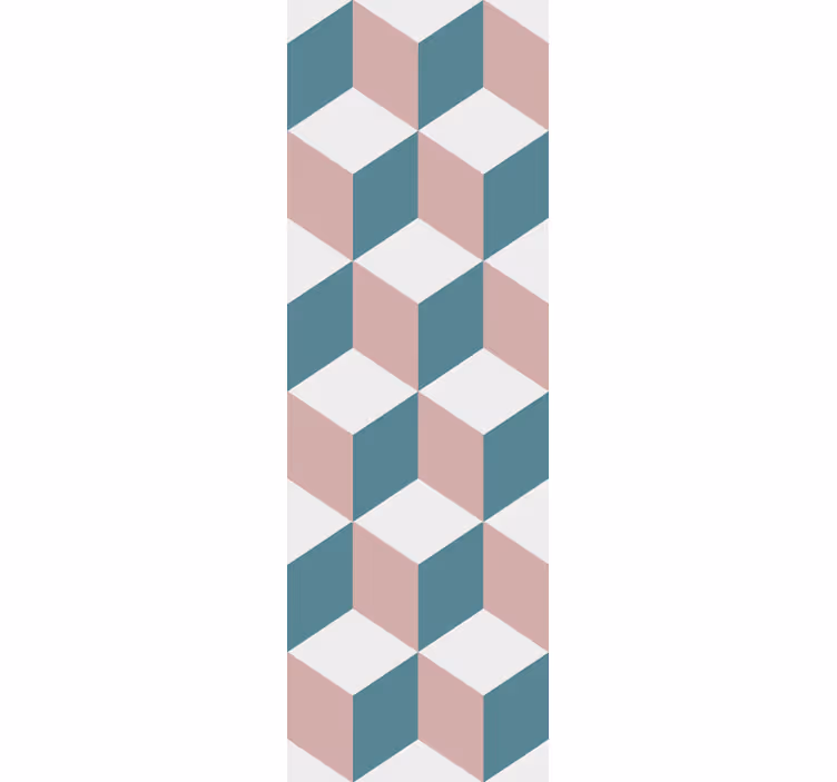 Carta da parati geometrica disposizione del cubo 3d - TenStickers