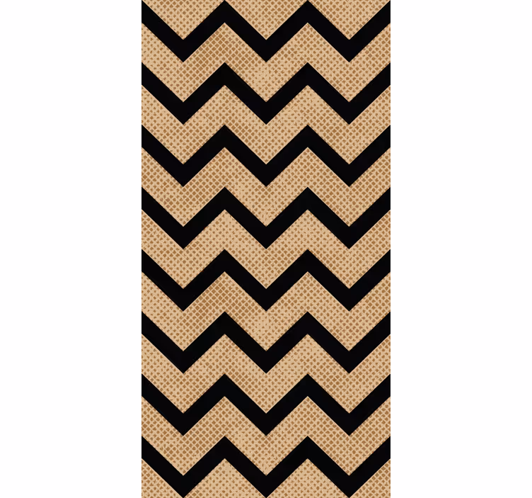 Carta da parati geometrica stile chevron a zigzag - TenStickers