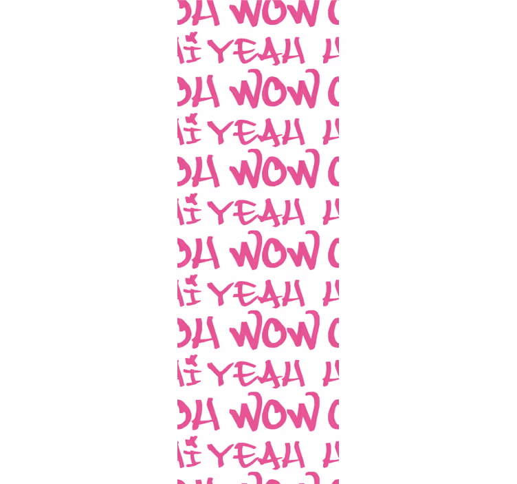 Carta da parati con scritte design di frasi espressive - TenStickers