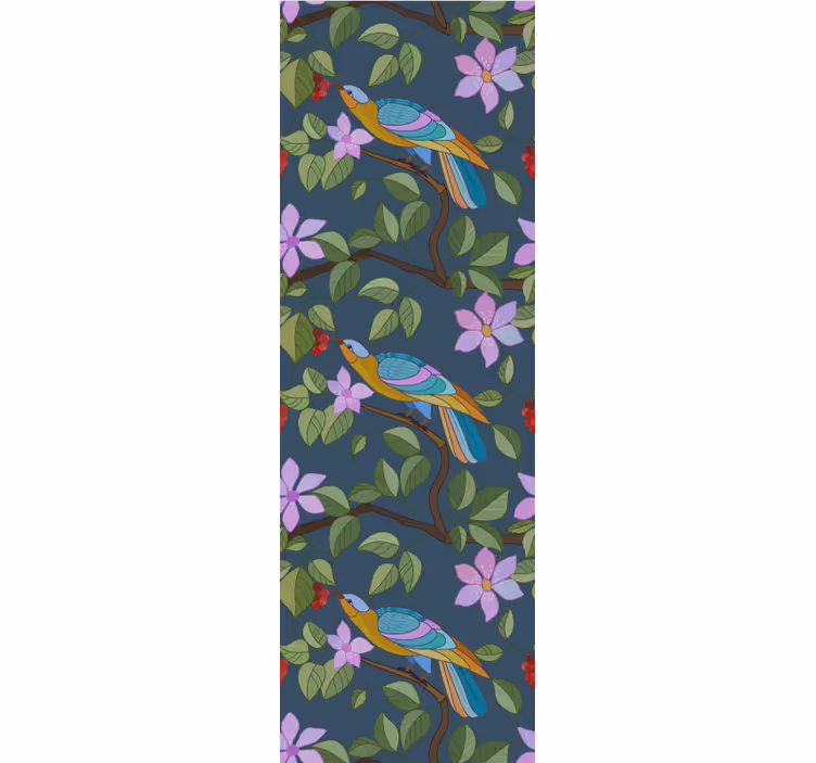 Carta da parati uccelli design tropicale colorato - TenStickers