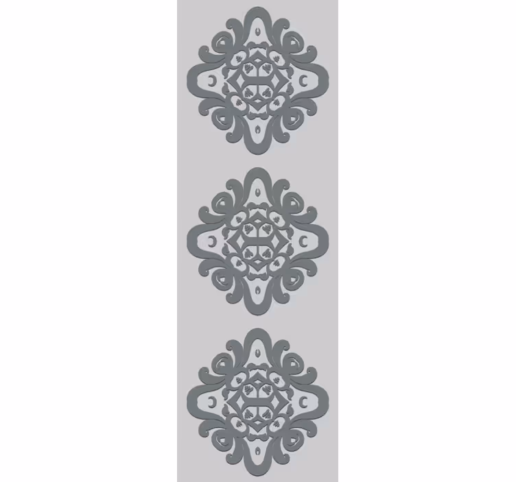 Carta da parati barocco motivi floreali intricati - TenStickers