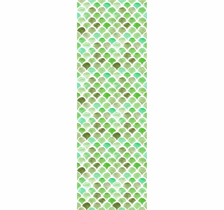 Carta da parati texture motivo verde smerlato - TenStickers