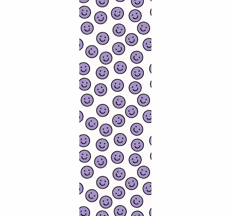 Carta da parati pois disegno del modello di smiley - TenStickers