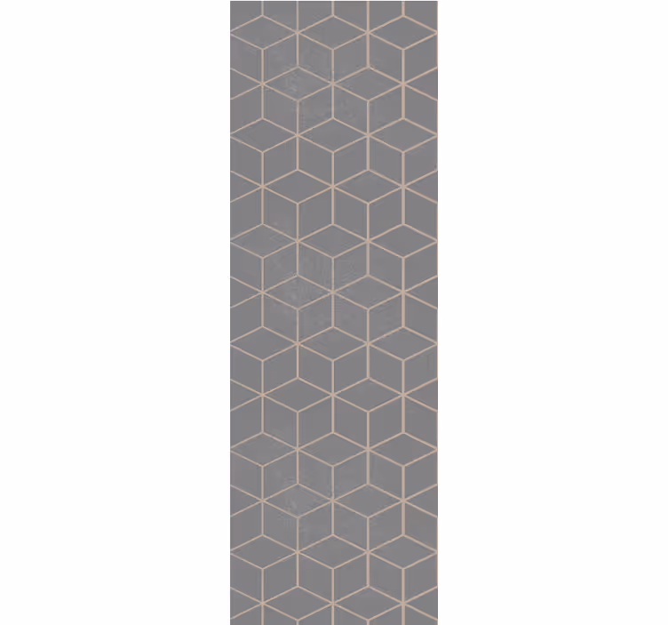 Carta da parati geometrica struttura a cubo - TenStickers